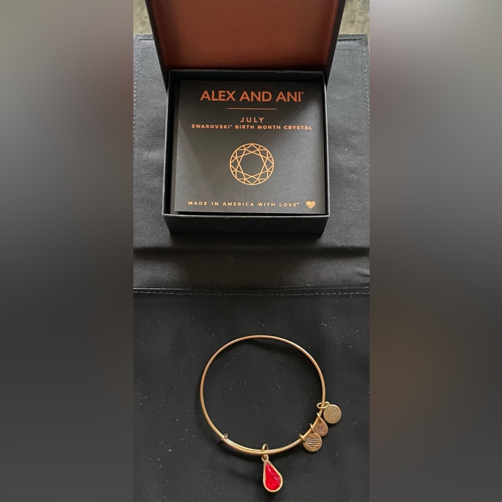 Alex and Ani
Gold July Bangle Bracelet 
Box Included